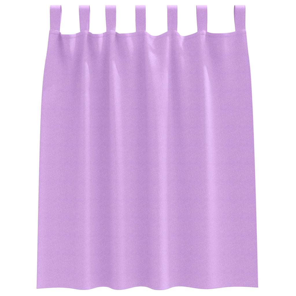 Rideaux occultants à œillets 2 pièces Violet 140 x 140 cm