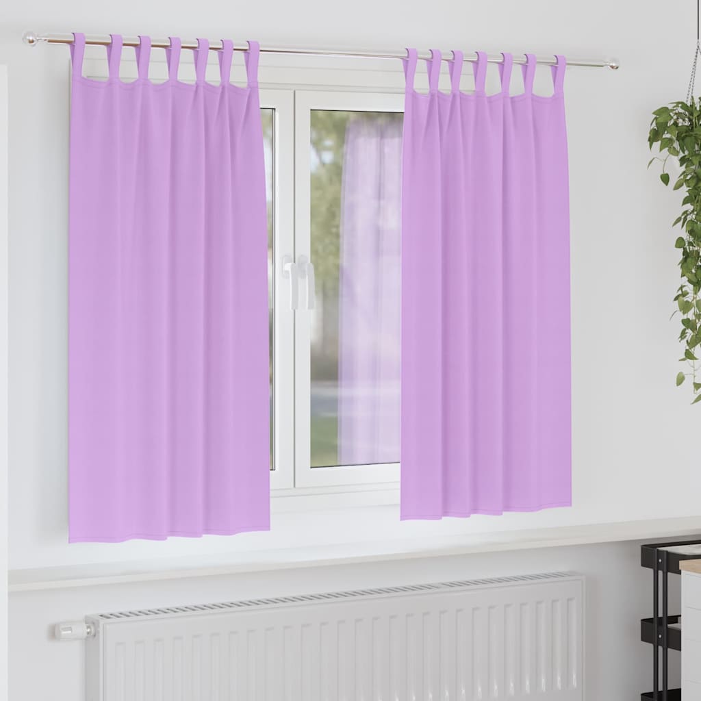 Rideaux occultants à œillets 2 pcs Violet 175 x 140 cm