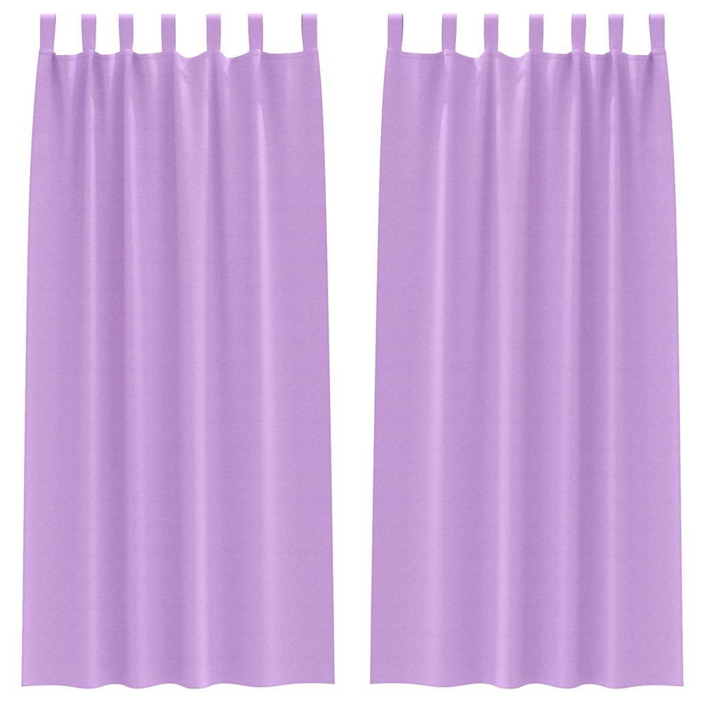 Verdunkelungs-Vorhänge mit Ringen 2 pcs Lila 245 x 140 cm