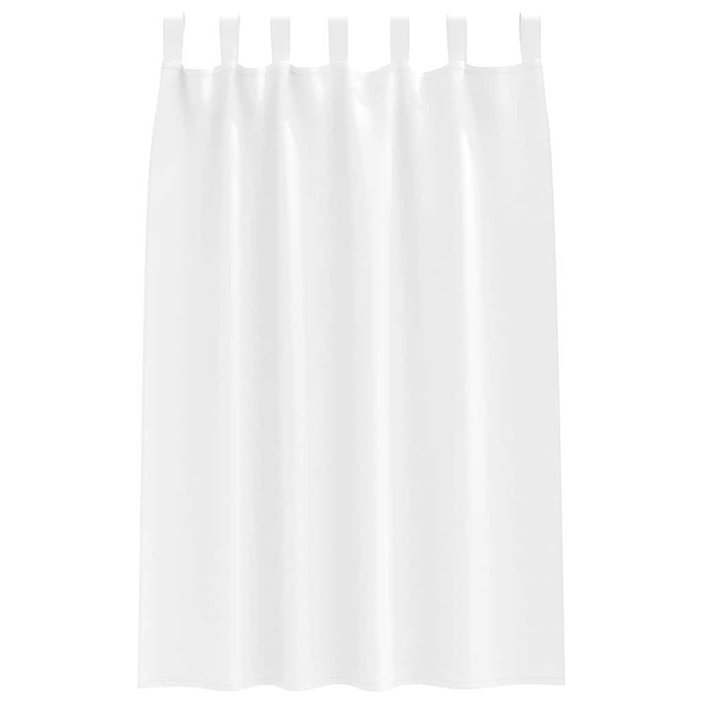 Verdunkelungs-Vorhänge mit Ringen 2 pcs Reinweiß 175 x 140 cm