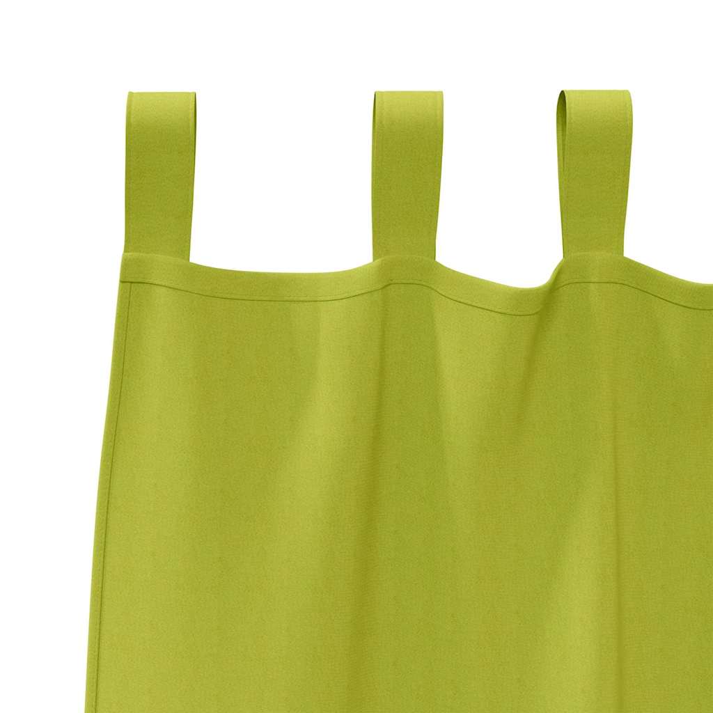 Verdunkelungs-Vorhänge mit Ringen 2 pcs Grün 260 x 140 cm