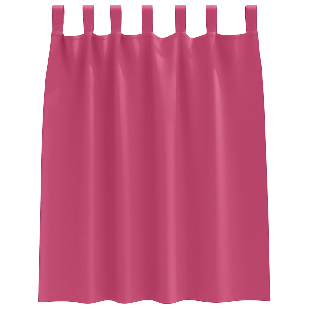 Verdunkelungs-Vorhänge mit Ringen 2 pcs Helles Pink