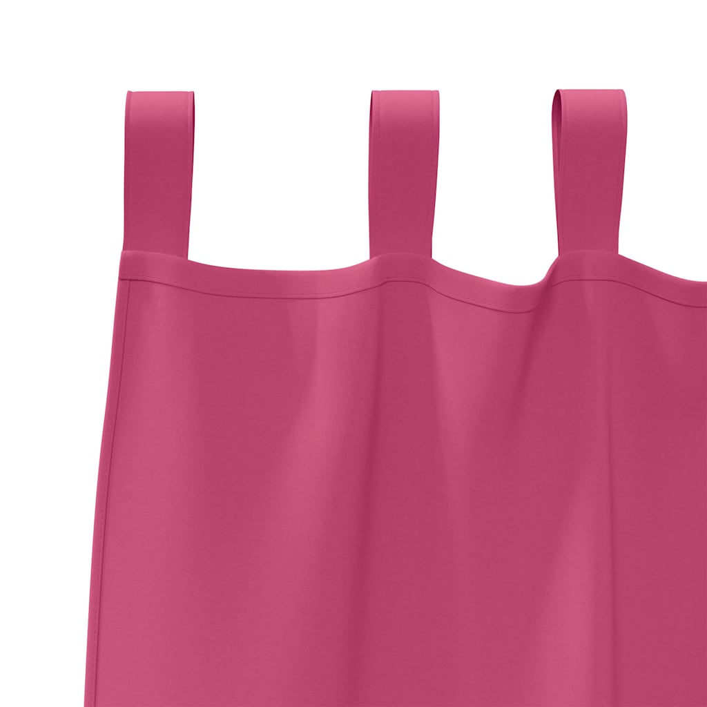 Blackout Curtains with Rings 2 pcs Light Pink