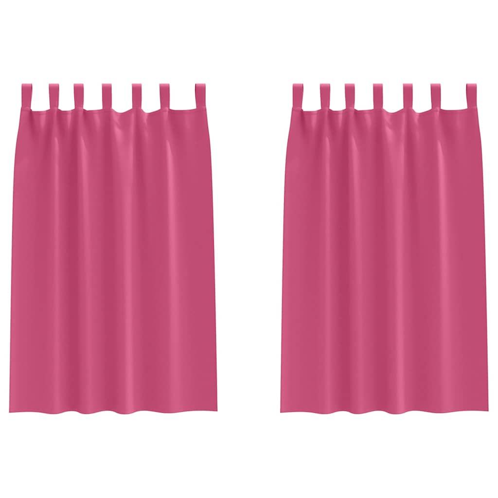 Blackout Curtains with Rings 2 pcs Light Pink