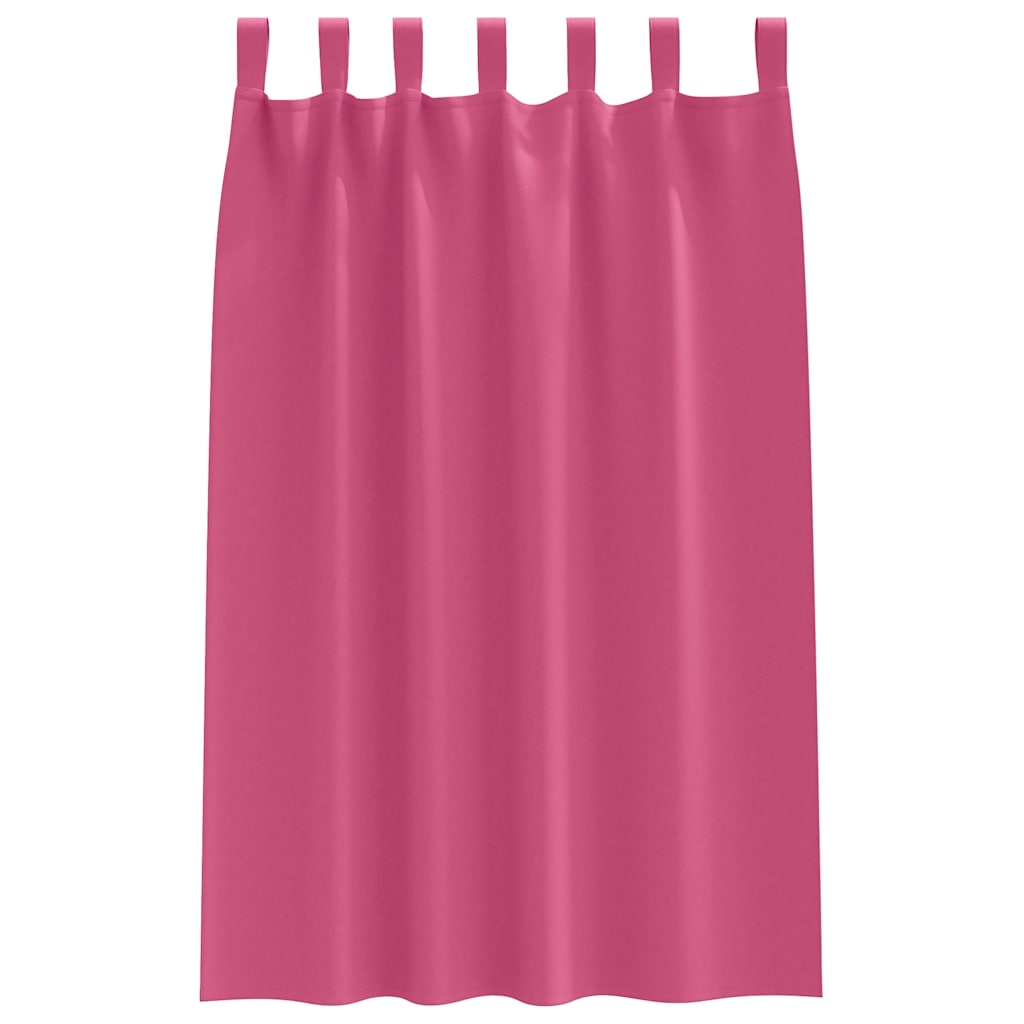 Blackout Curtains with Rings 2 pcs Light Pink