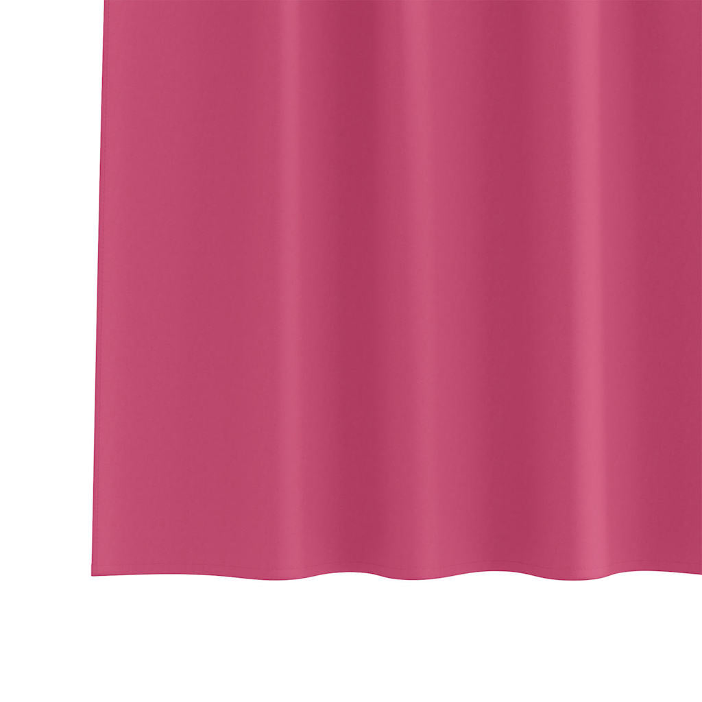 Blackout Curtains with Rings 2 pcs Light Pink