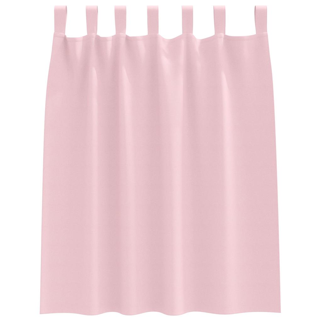 Verdunkelungs-Vorhänge mit Ringen 2 pcs Babyrosa 140 x 140 cm