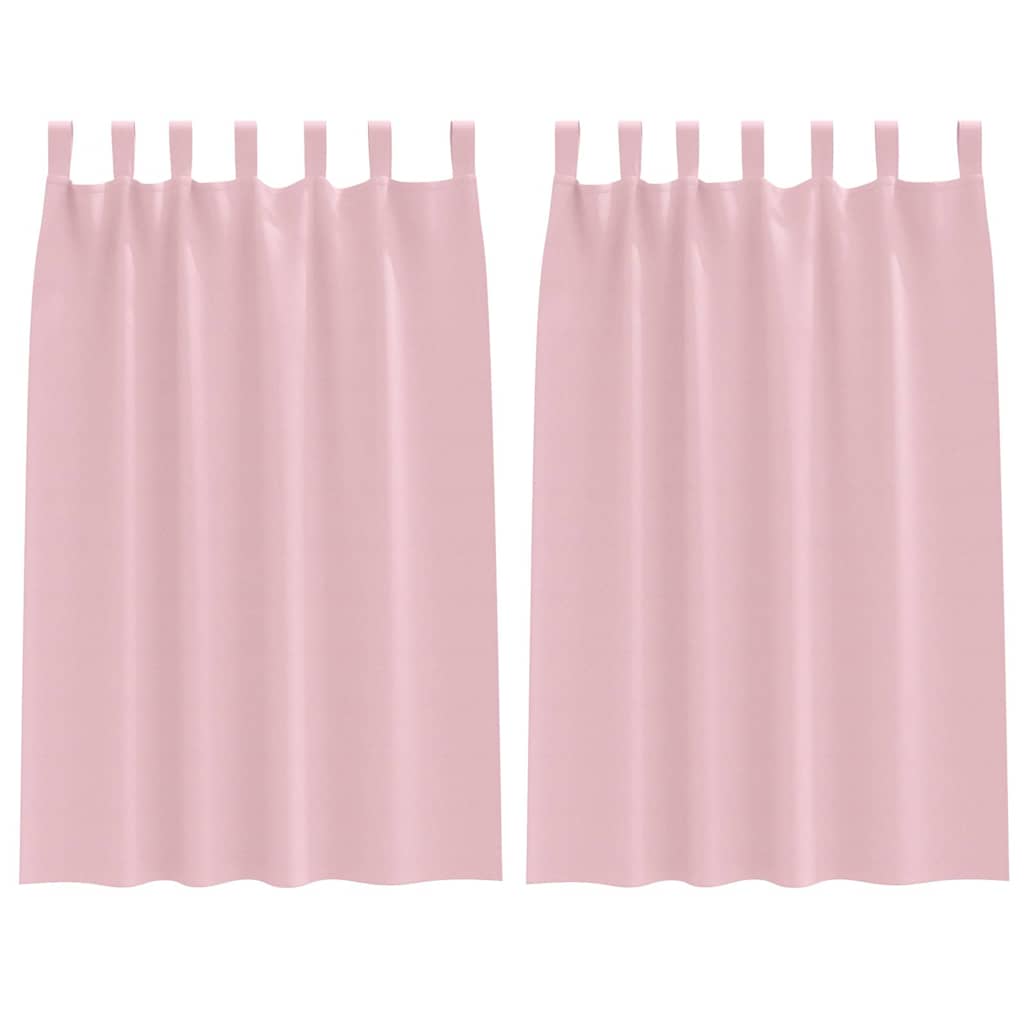 Verdunkelungs-Vorhänge mit Ringen 2 pcs Babyrosa 175 x 140 cm