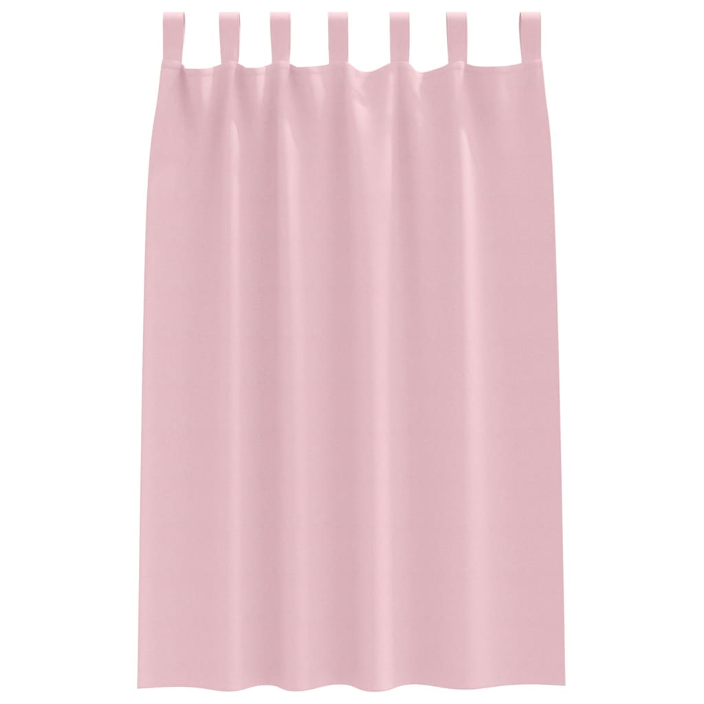 Verdunkelungs-Vorhänge mit Ringen 2 pcs Babyrosa 175 x 140 cm