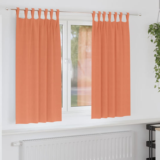 Verdunkelungs-Vorhänge mit Ringen 2 pcs Terrakotta 175 x 140 cm