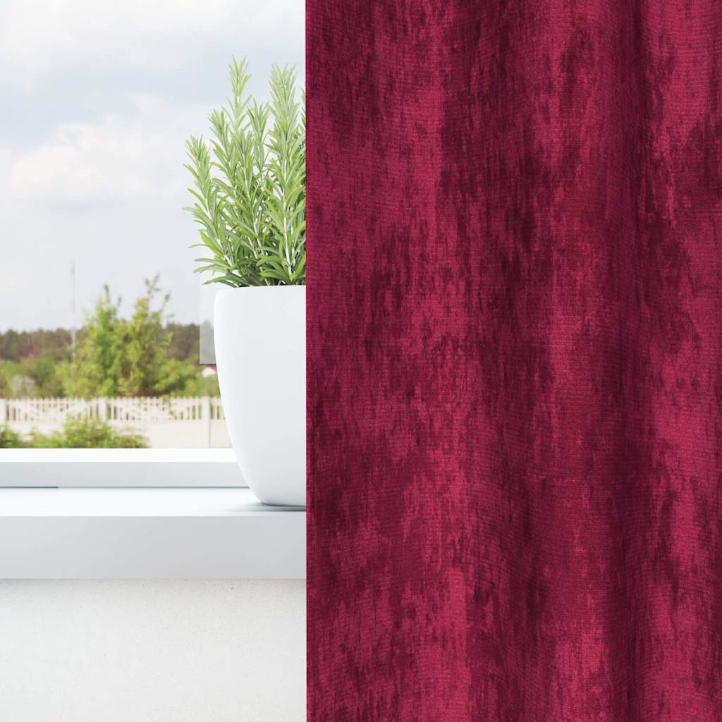 Samtvorhänge mit Vorhängen 2 pcs Weinrot 225 x 140 cm Samt