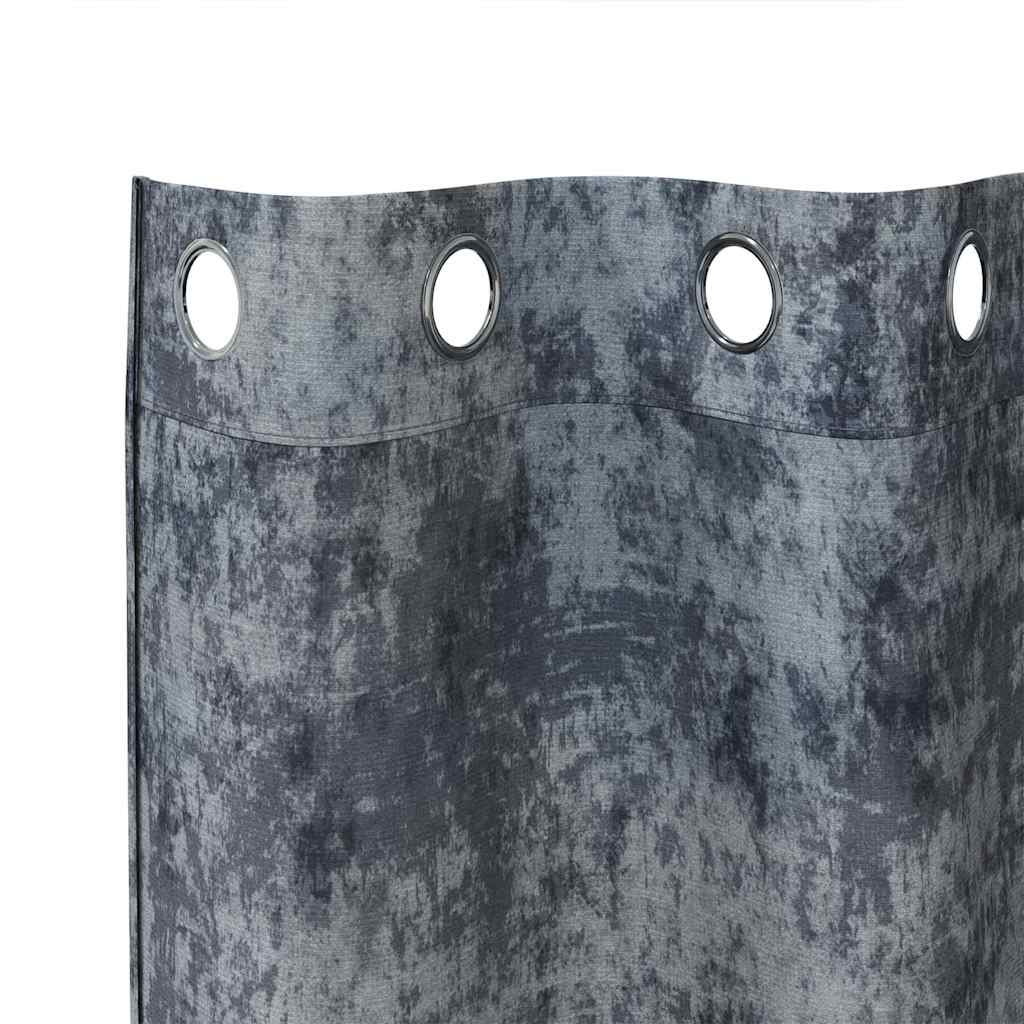 Velvet Curtains with Drapes 2 pcs Silver Grey 175 x 140 cm Velvet