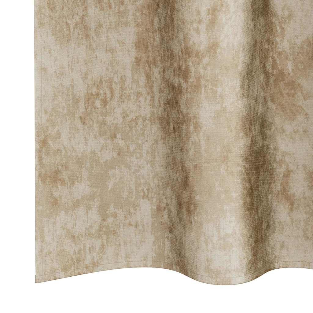 Samtvorhänge mit Vorhängen 2 pcs Creme 175 x 140 cm Samt