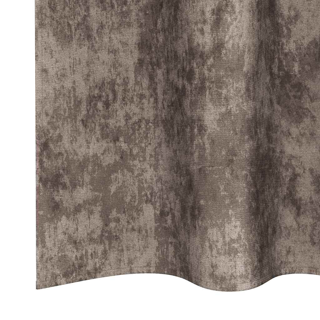 Samtvorhänge mit Vorhängen 2 pcs Cappuccino 140 x 140 cm Samt