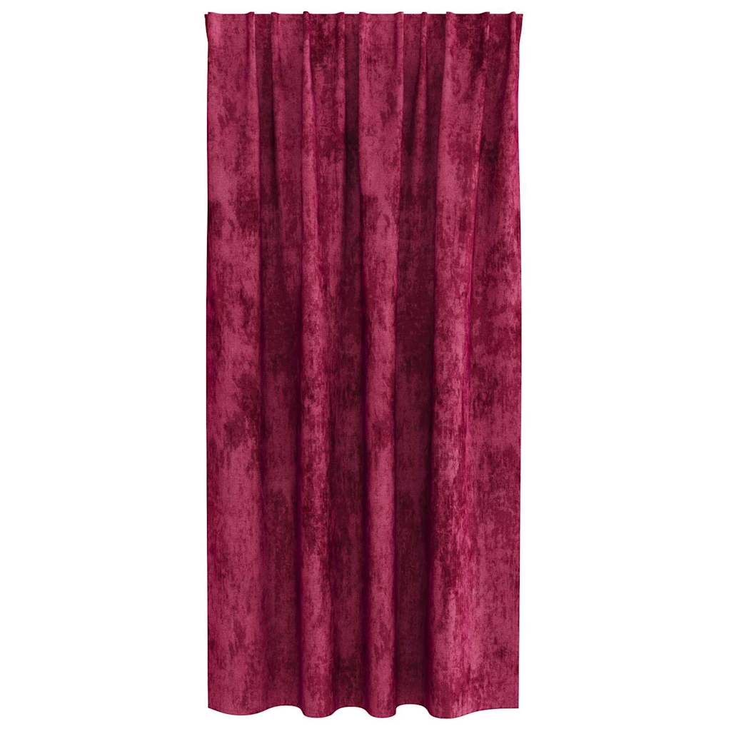Rideaux en velours avec 2 pièces bordeaux 175 x 140 cm en velours