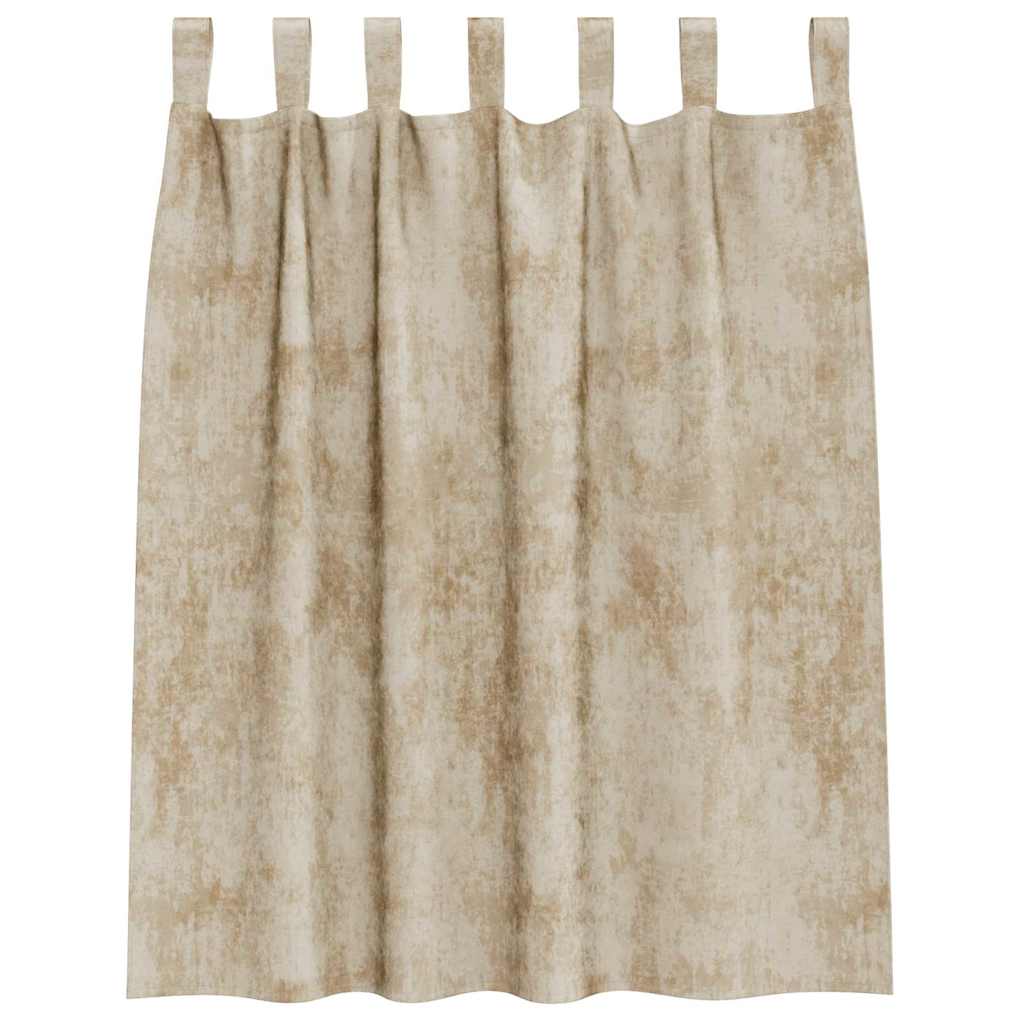Samtvorhänge mit Vorhängen 2 pcs Creme 140 x 140 cm Samt