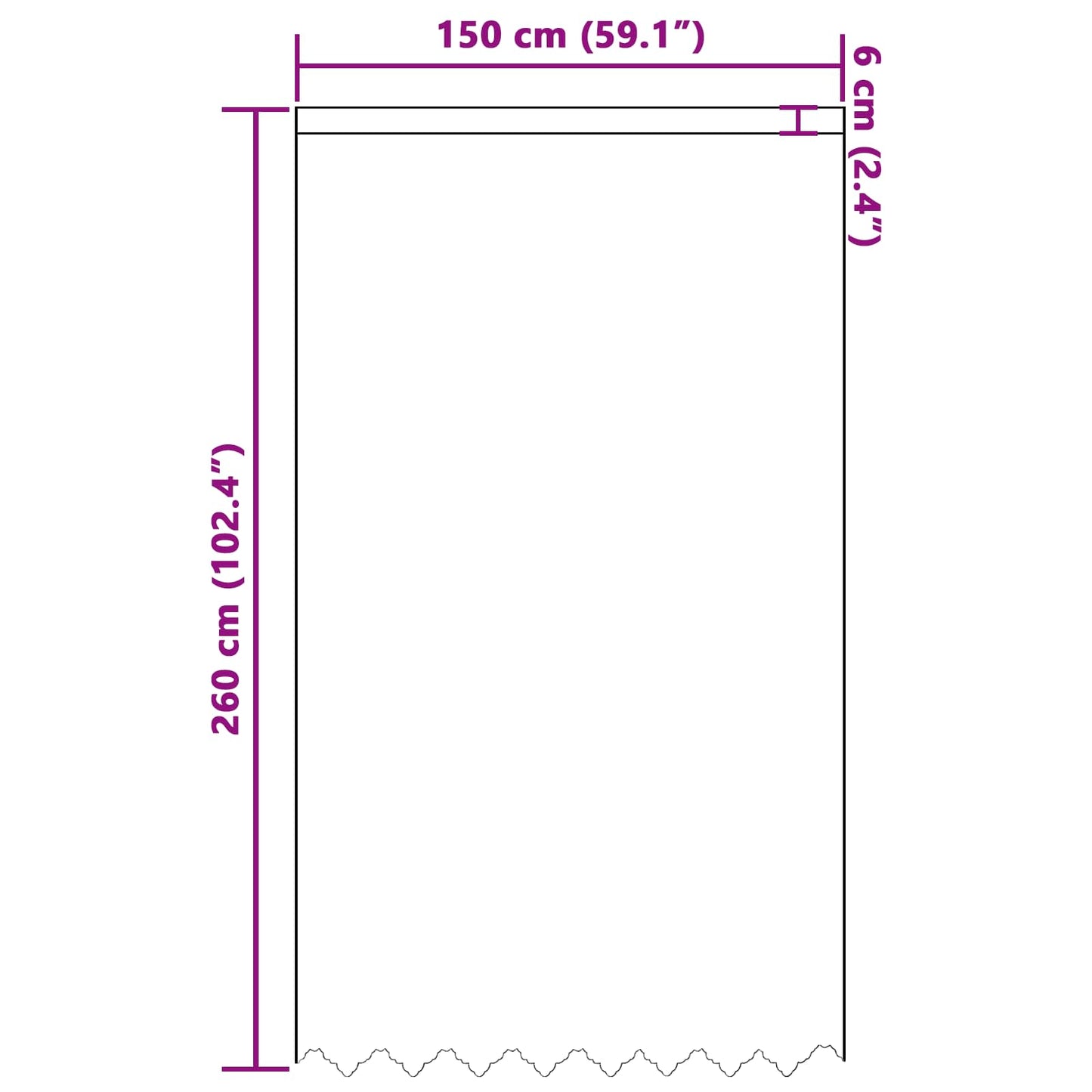 Voilage en pointe avec rideaux Florale Blanc 260 x 150 cm Polyester