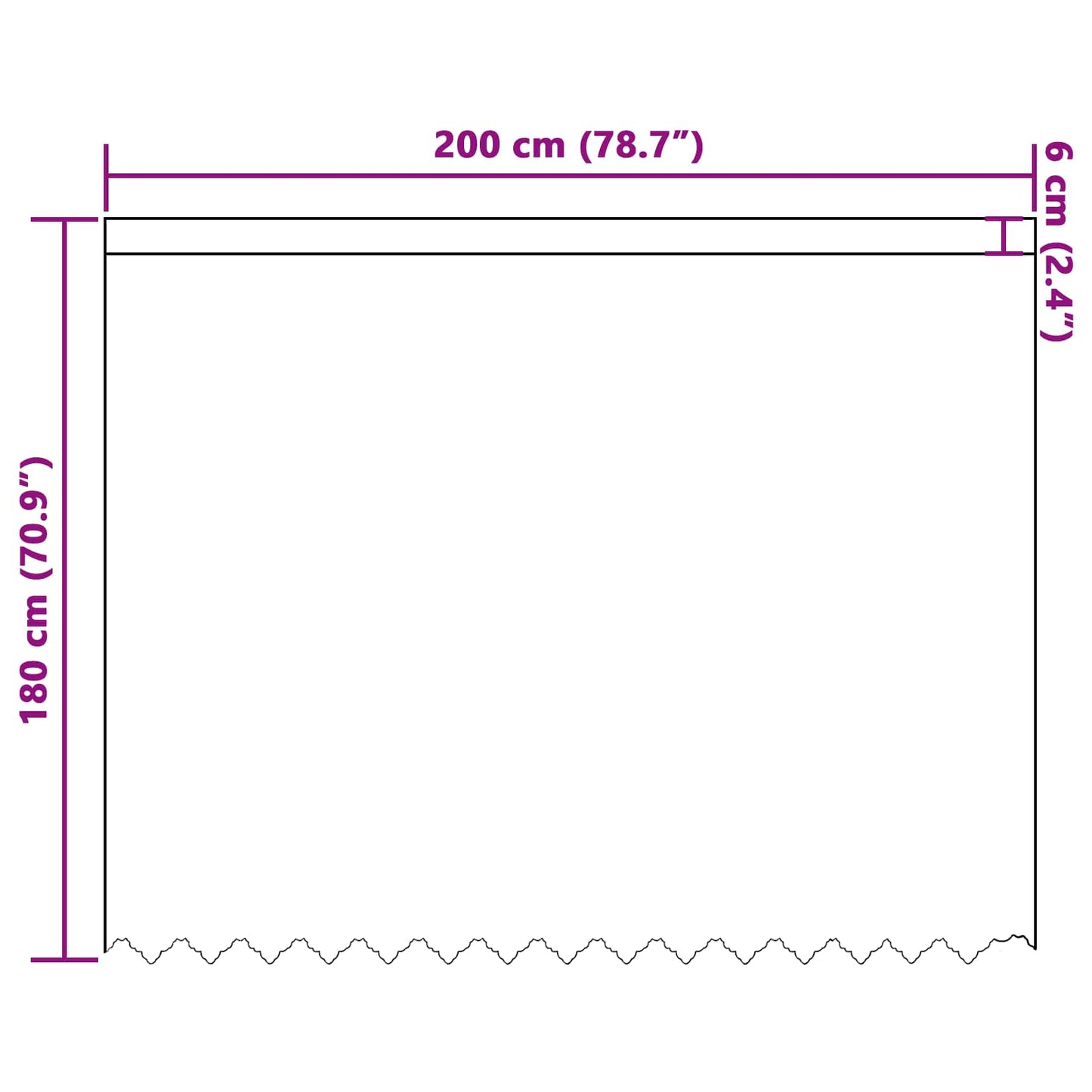 Spitzenvorhang mit Vorhängen Floral Weiß 180 x 200 cm Polyester