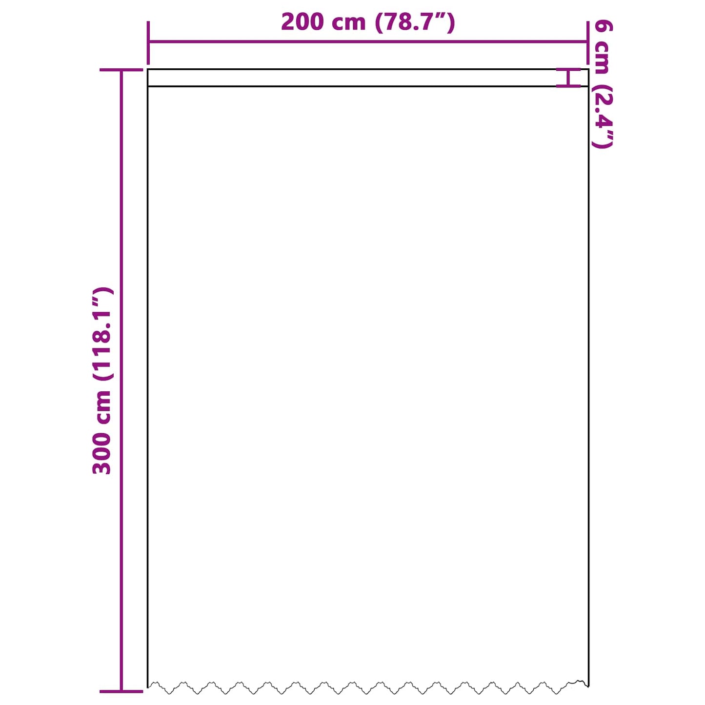 Lace Curtain with Drapes Floral White 300 x 200 cm Polyester