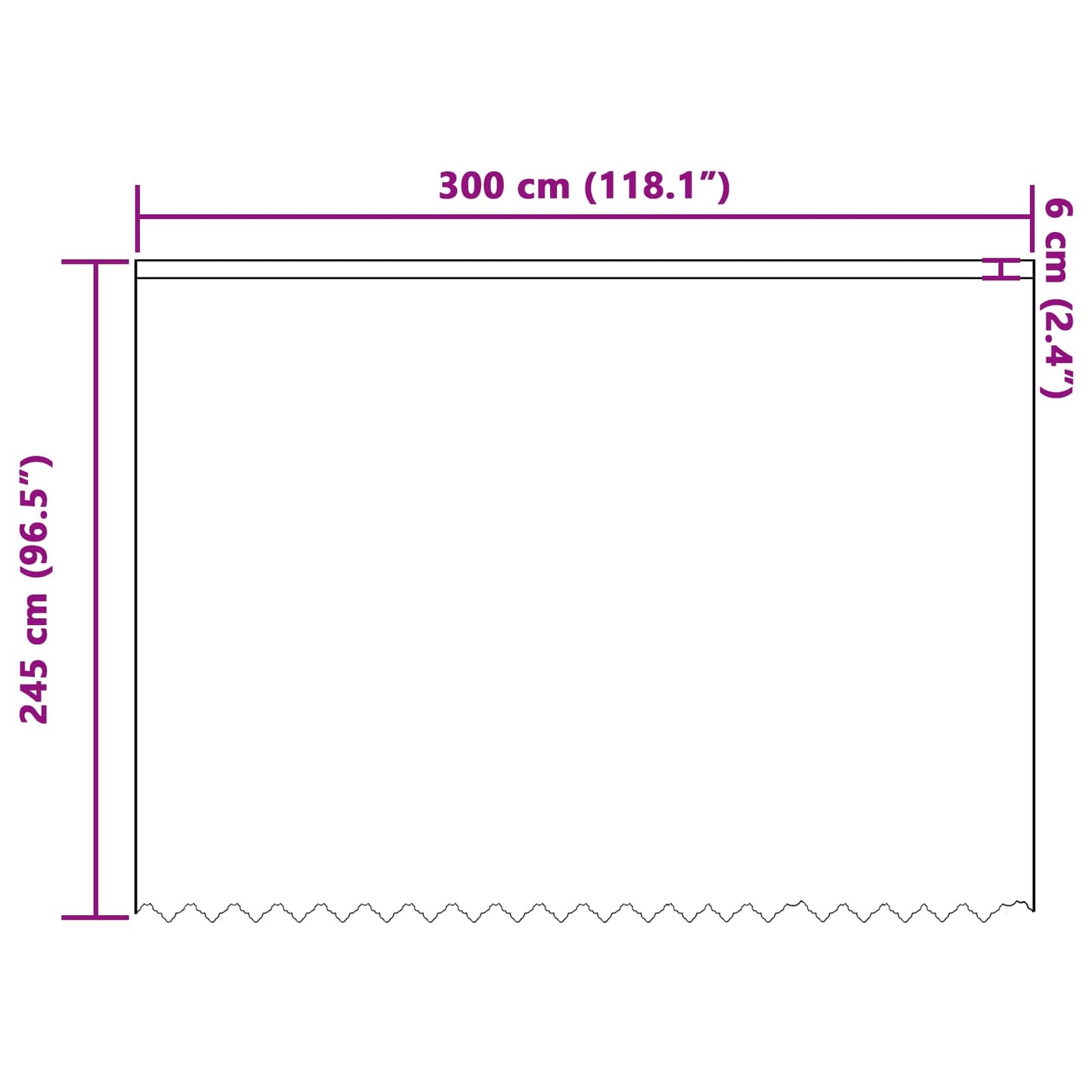 Lace Curtain with Drapes Floral White 245x300cm Polyester
