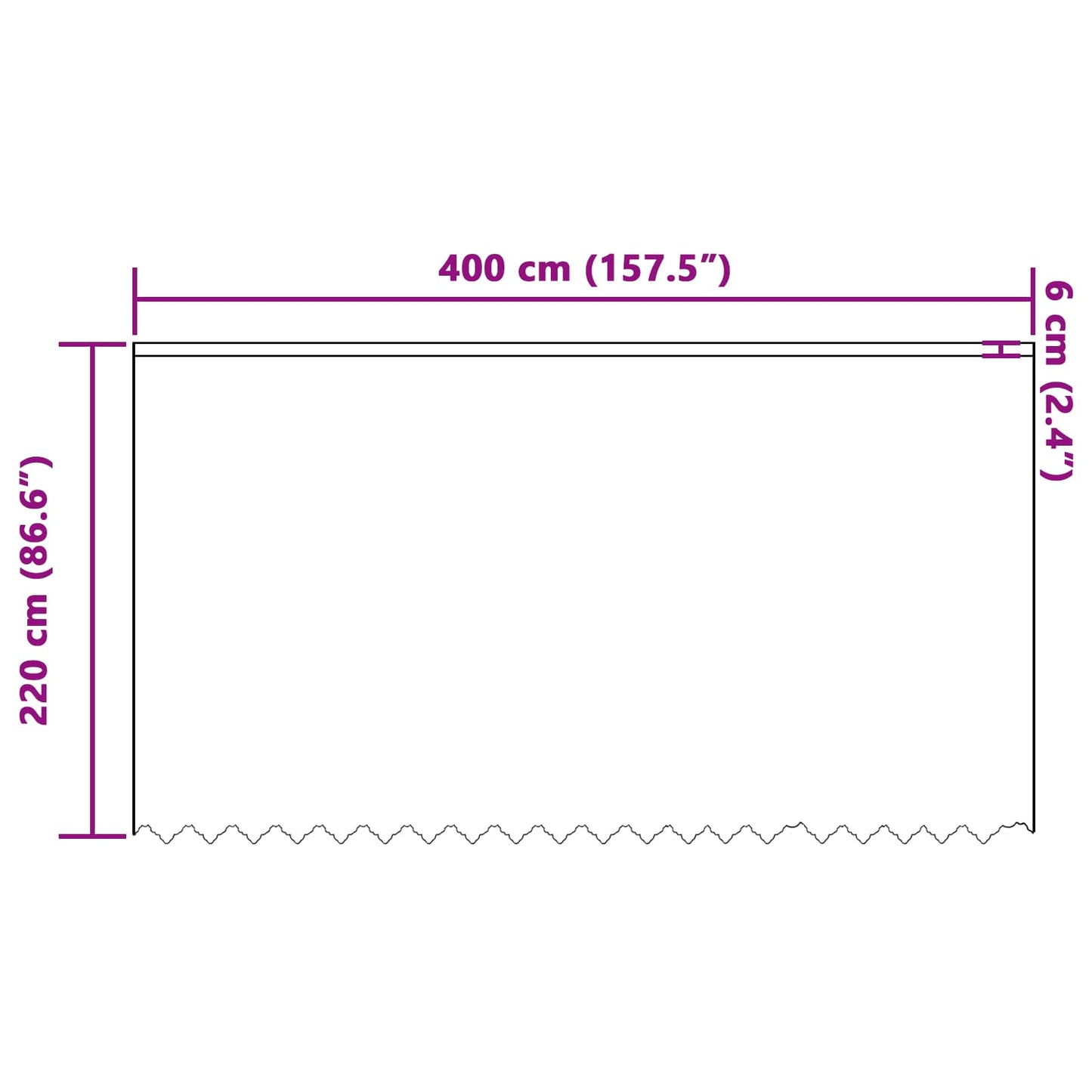 Spitzenvorhang mit Vorhängen Floral Weiß 220 x 400 cm Polyester