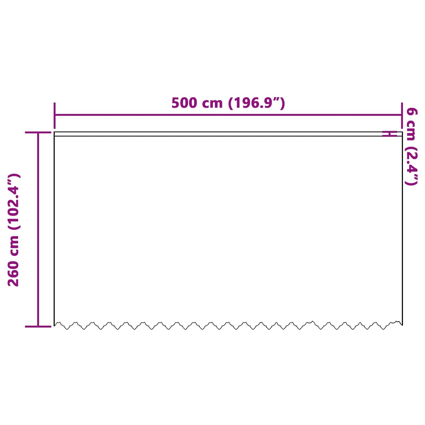 Rideau en dentelle avec rideaux floral blanc 260 x 500 cm polyester
