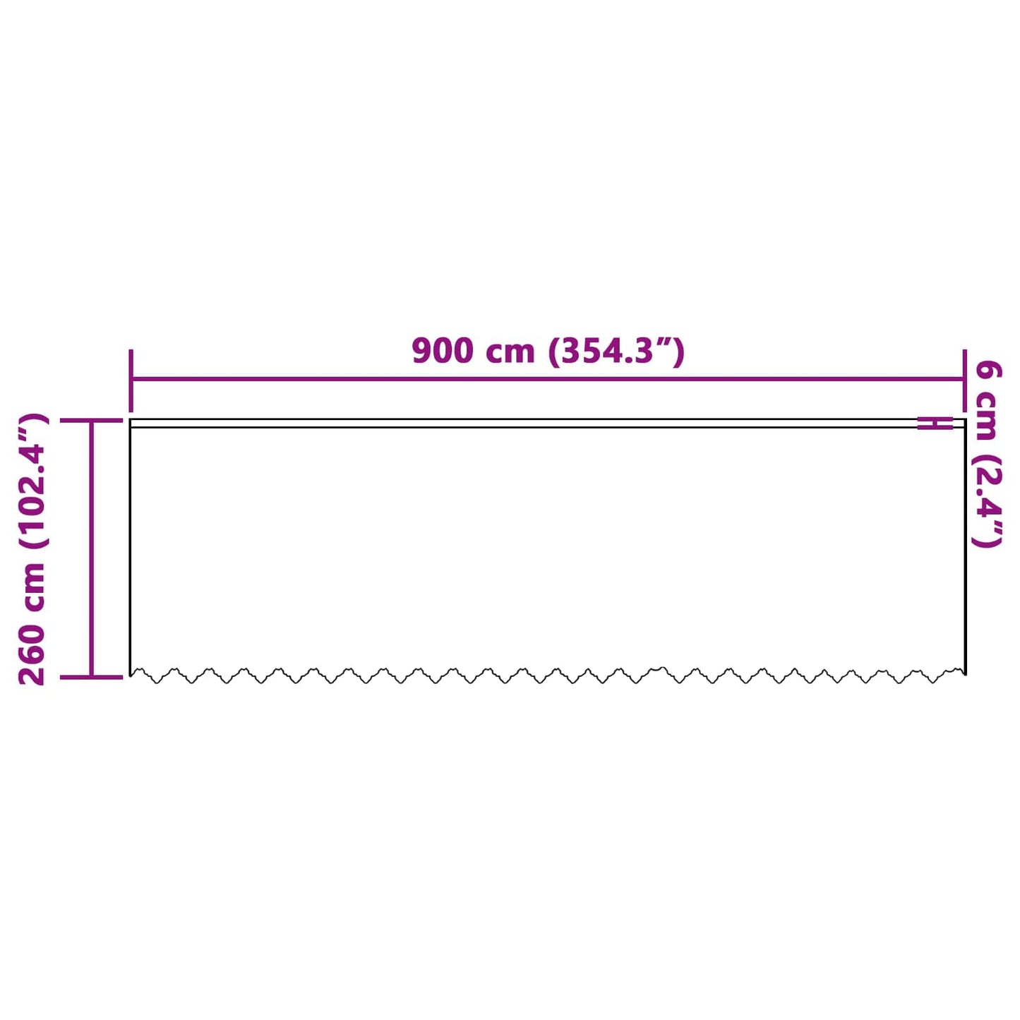 Voilage en dentelle avec rideaux à motif floral blanc 260 x 900 cm polyester