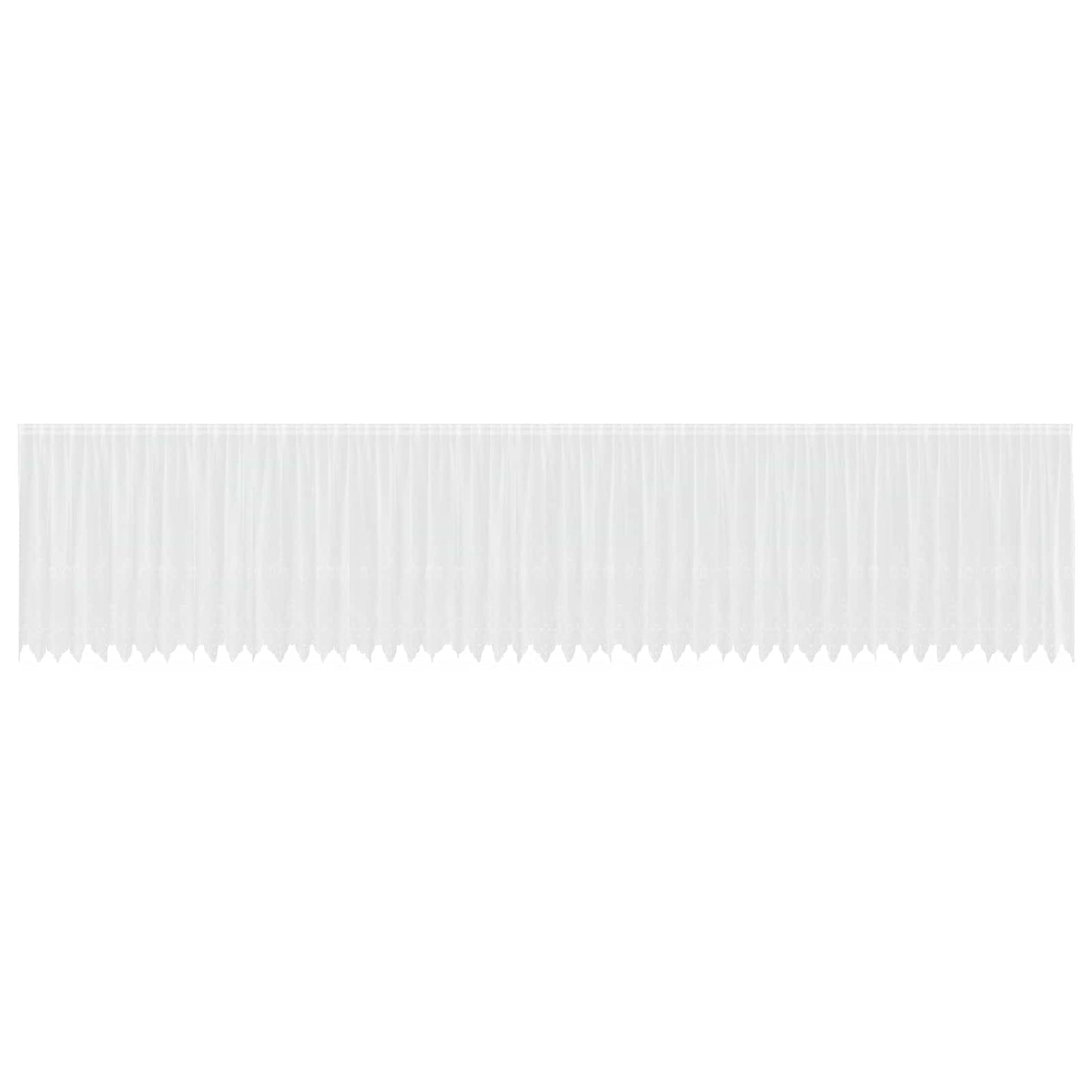 Lace curtain with drapes White 180 x 1200 cm Polyester