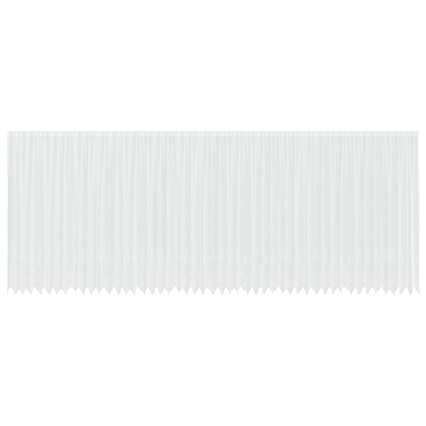 Voilage en dentelle avec rideaux à motif floral blanc 280x1200cm Polyester