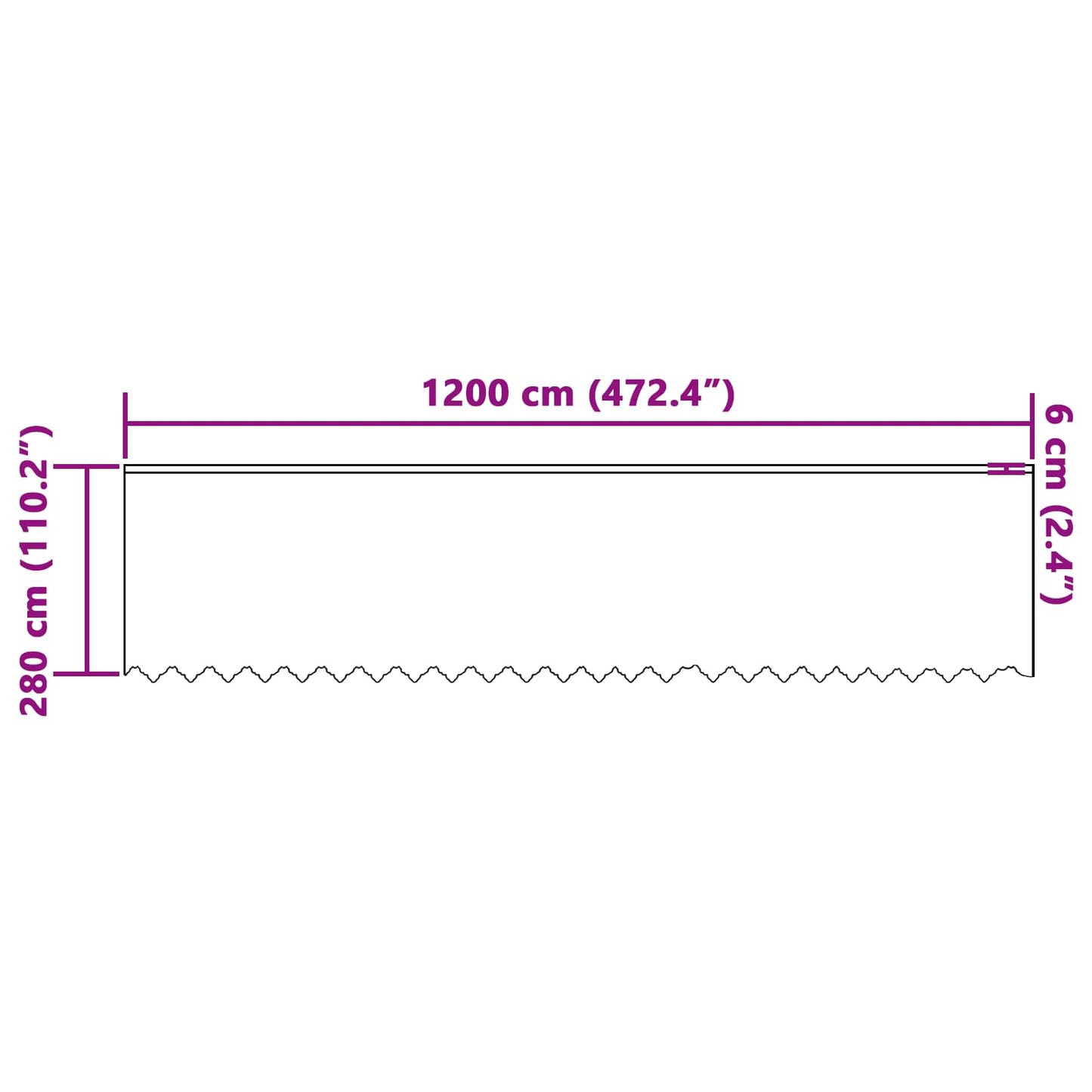 Voilage en dentelle avec rideaux à motif floral blanc 280x1200cm Polyester