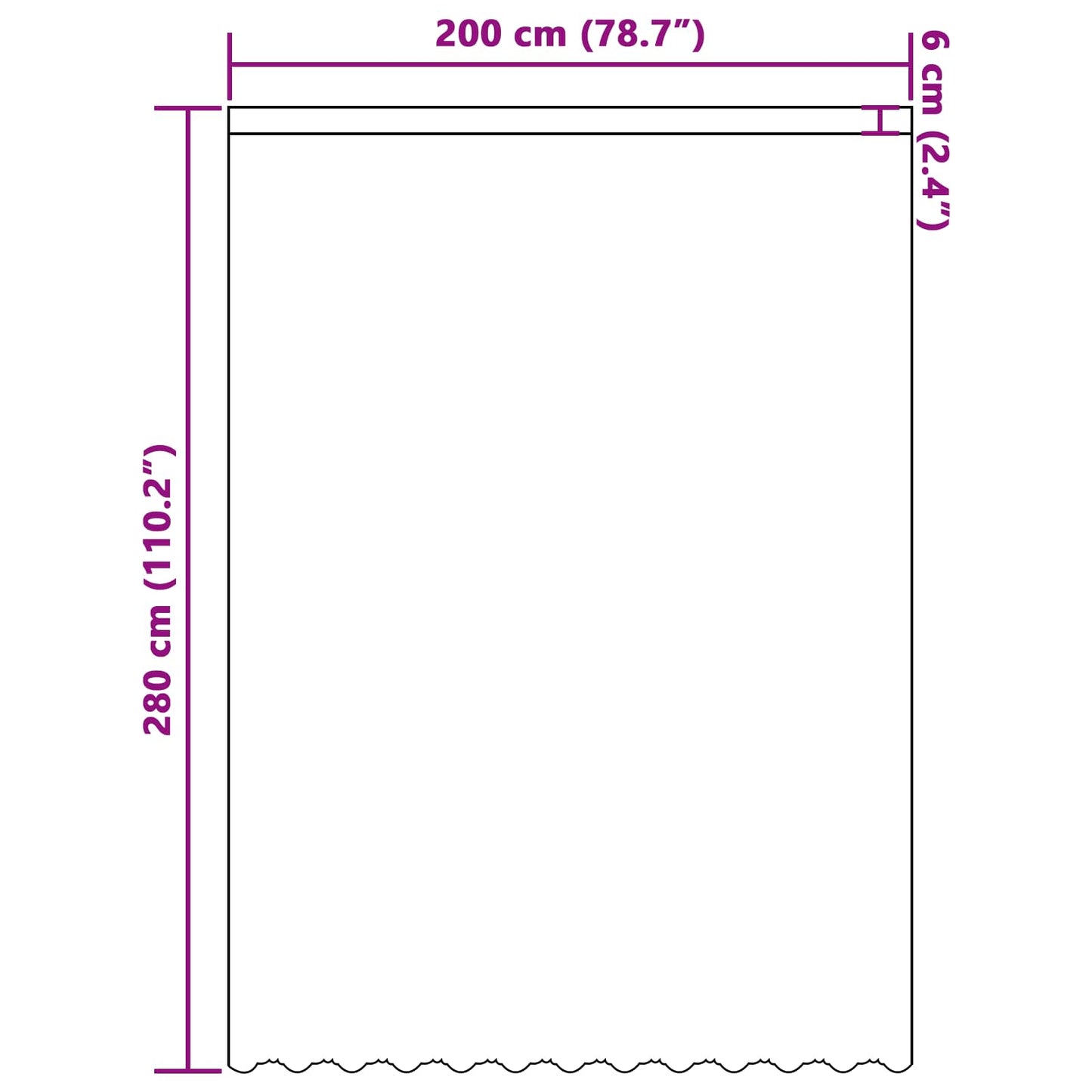 Voilage en dentelle avec rideaux à motif floral blanc 280 x 200 cm Polyester