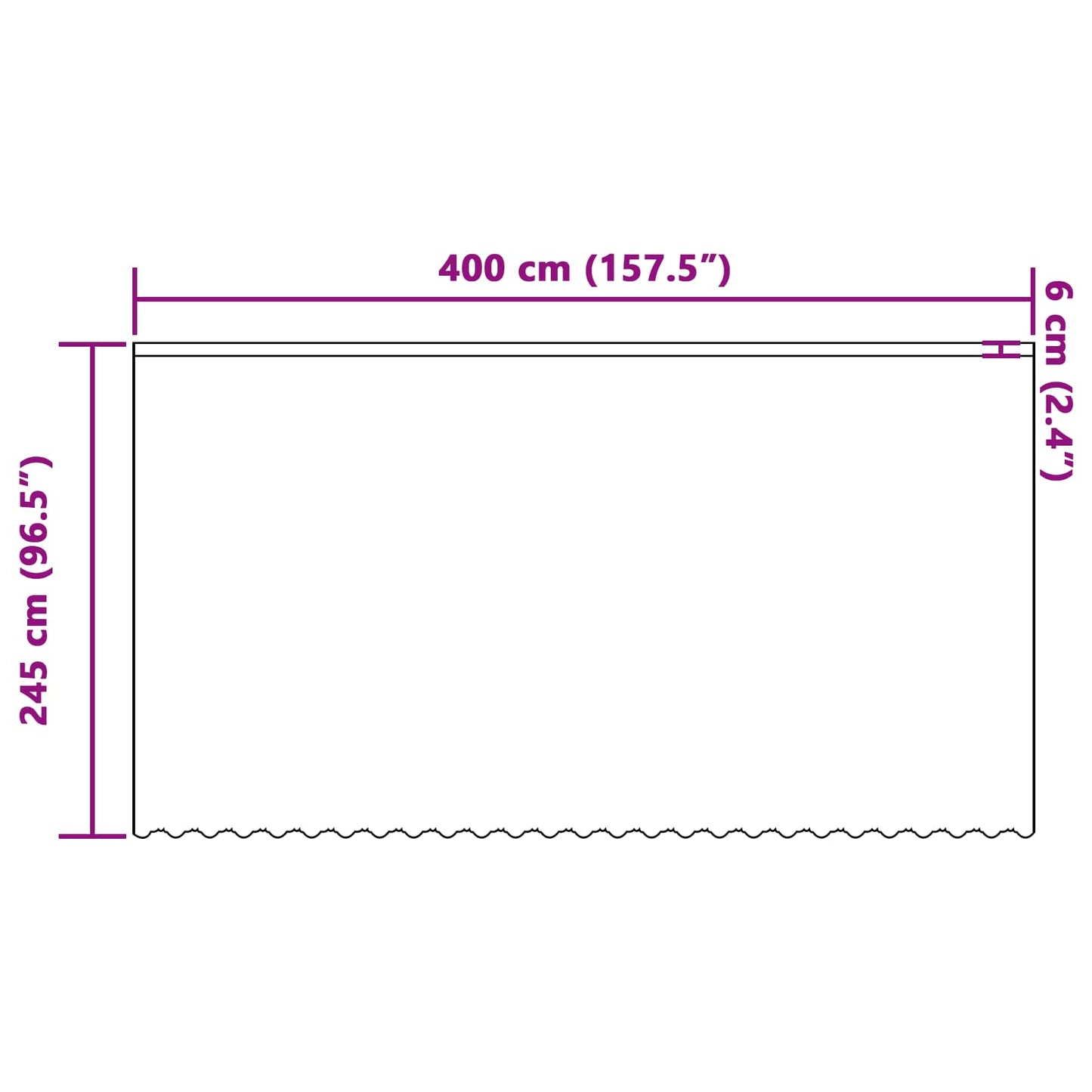 Sheer Curtain with Floral White Drapes 245 x 400 cm Polyester