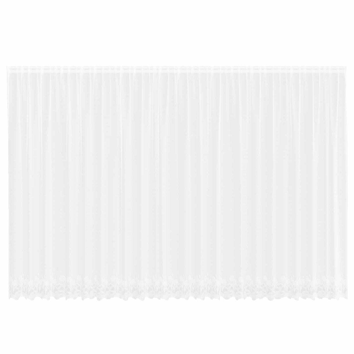 Voilage à rideaux fleuri blanc 245 x 600 cm Polyester