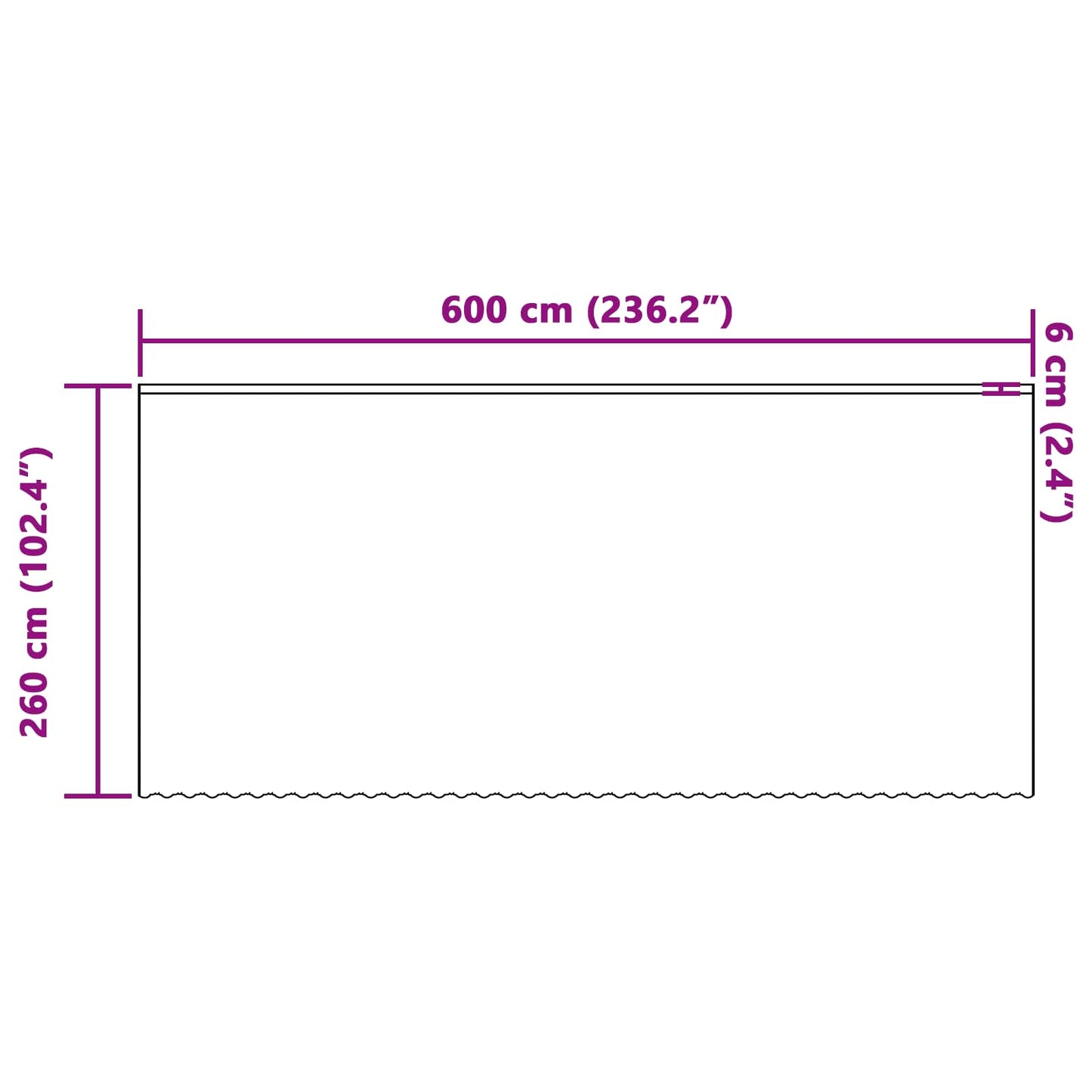 Voilage avec rideaux à motif floral blanc 260 x 600 cm polyester