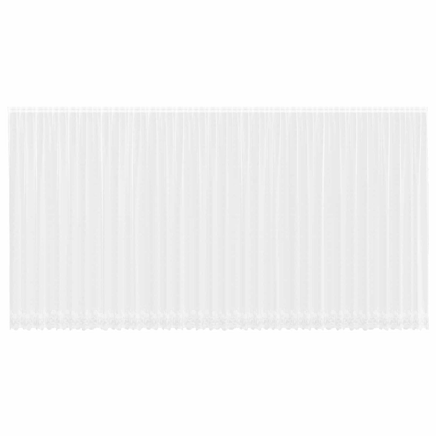 Lace curtain with floral drapes, white, 260 x 900 cm, polyester