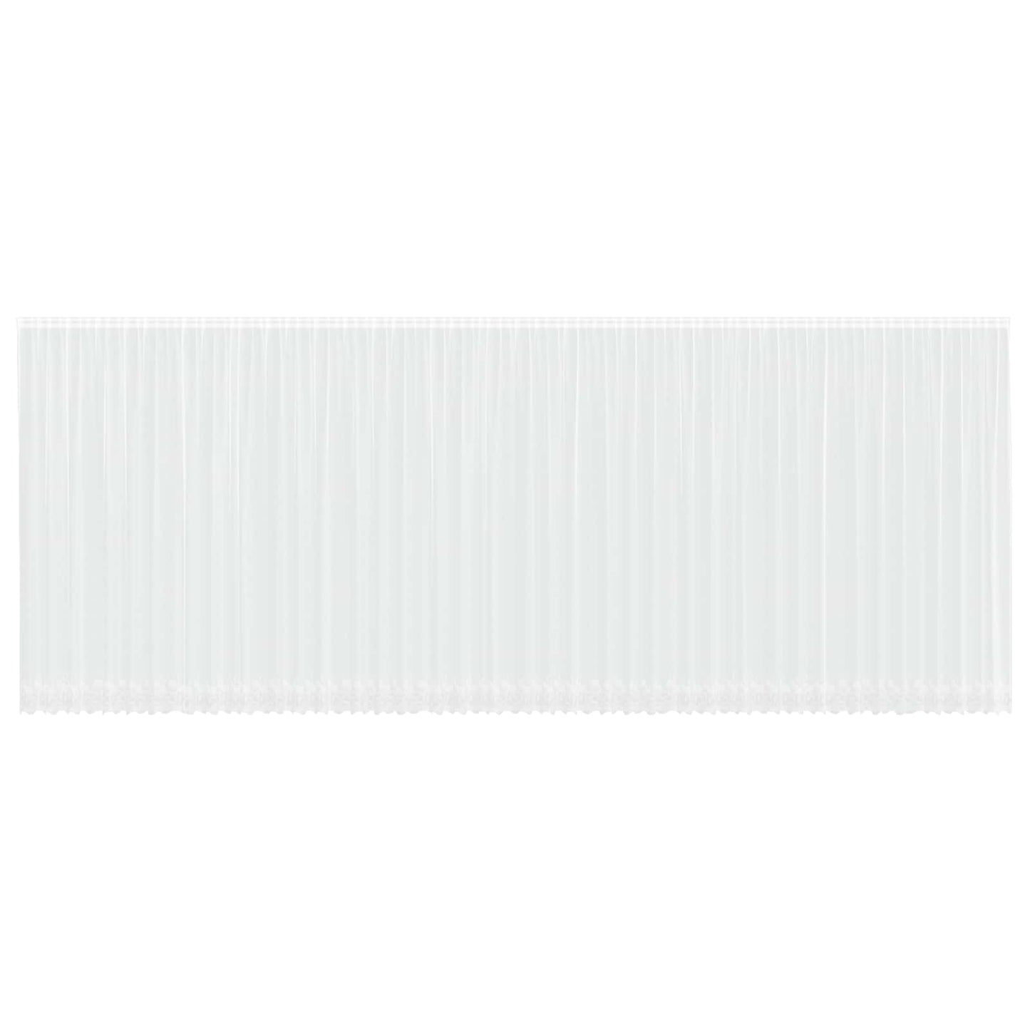 Lace Curtain with Curtains White 260 x 1200 cm Polyester