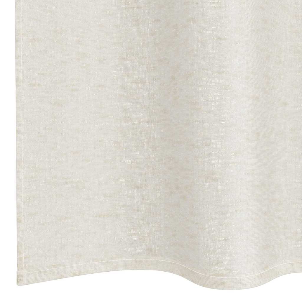 Voile-Vorhang mit Vorhängen 2 pcs Creme 245 x 140 cm Polyester