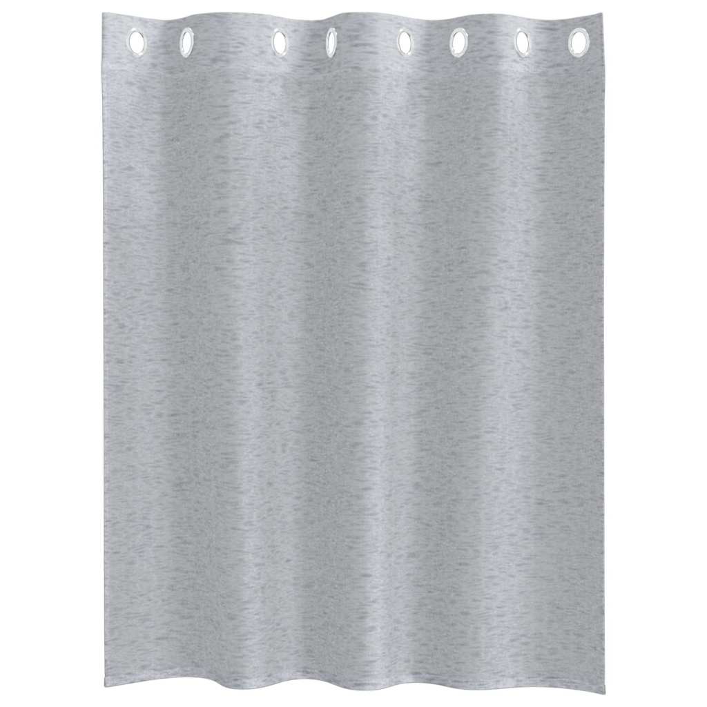 Voilage 2 pièces Gris foncé 140 x 140 cm Polyester