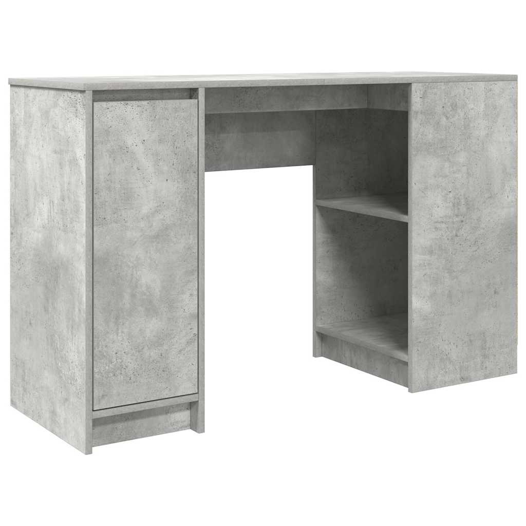 Desk Concrete Gray 120x42x76 cm Engineered Wood