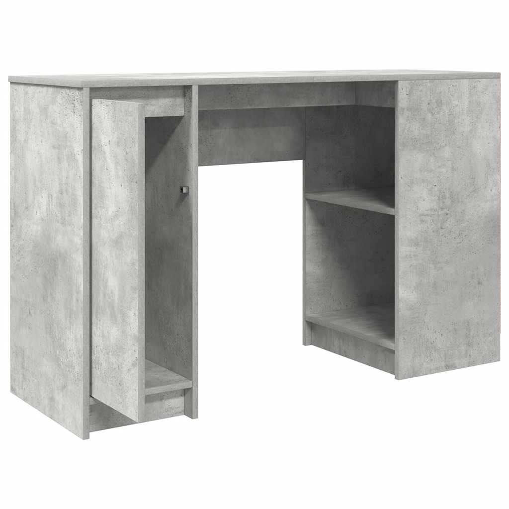 Desk Concrete Gray 120x42x76 cm Engineered Wood
