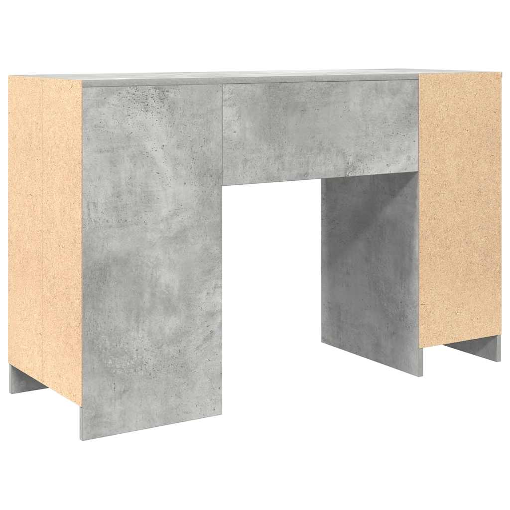 Desk Concrete Gray 120x42x76 cm Engineered Wood