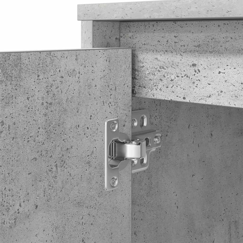 Desk Concrete Gray 120x42x76 cm Engineered Wood