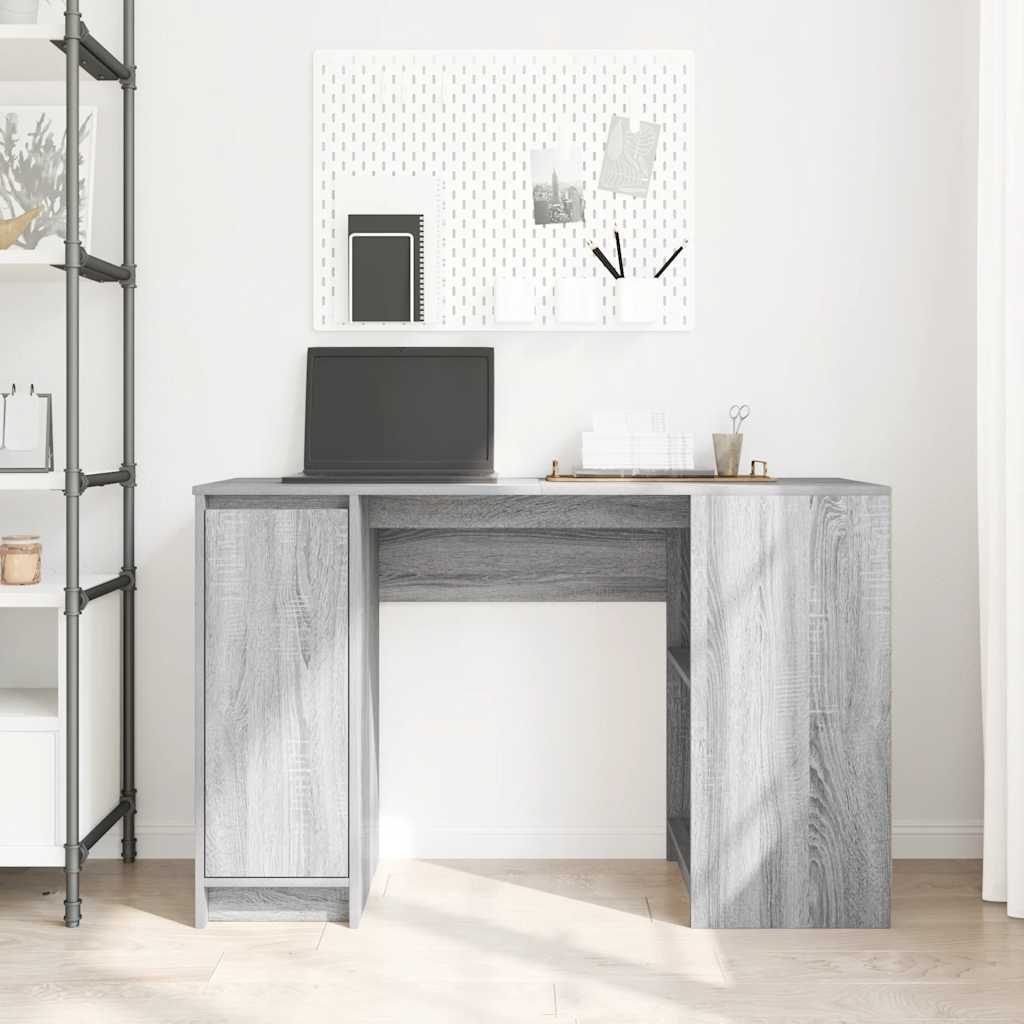 Desk Gray Sonoma 120x42x76 cm Engineered Wood