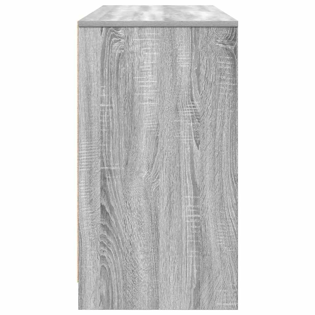 Desk Gray Sonoma 120x42x76 cm Engineered Wood