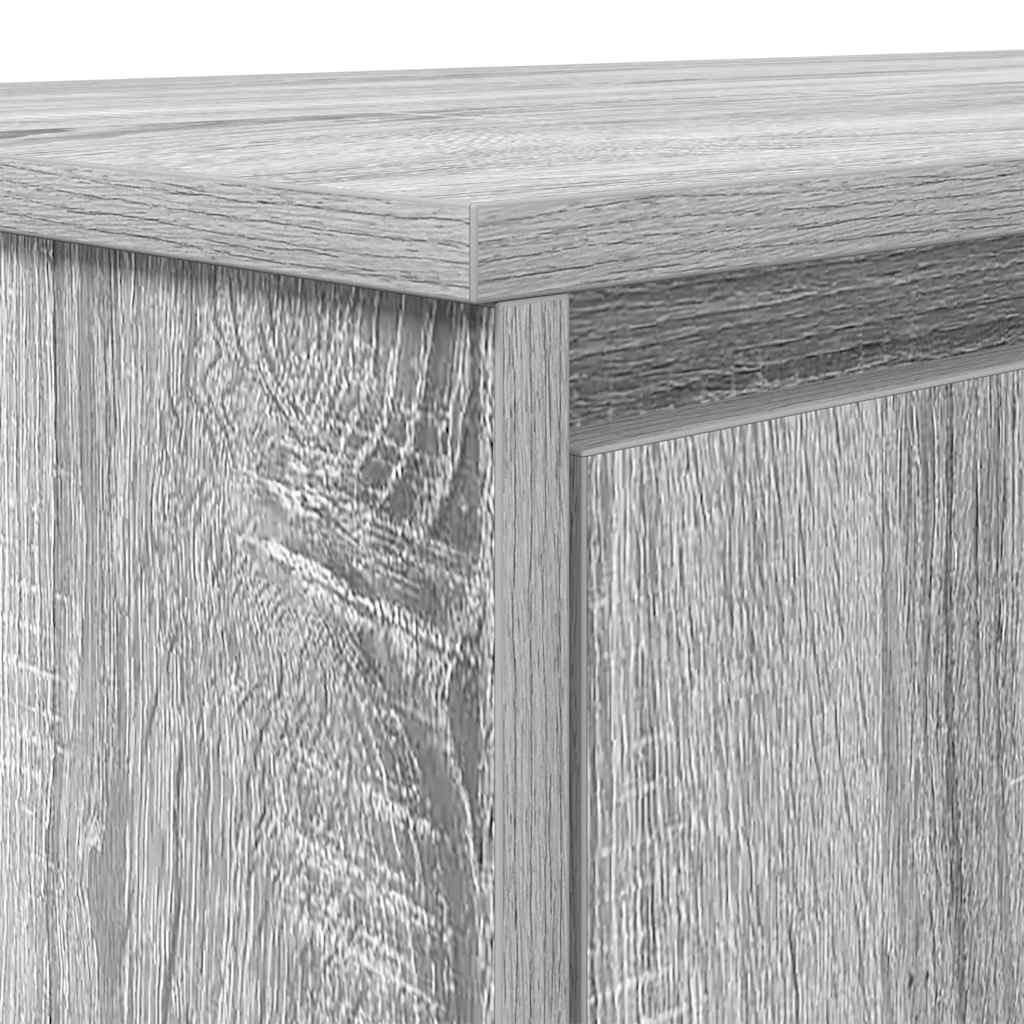 Desk Gray Sonoma 120x42x76 cm Engineered Wood