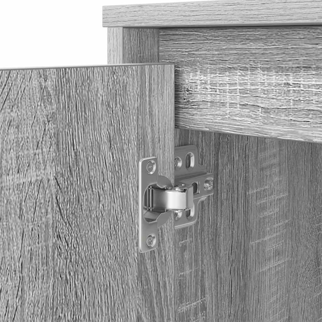 Desk Gray Sonoma 120x42x76 cm Engineered Wood