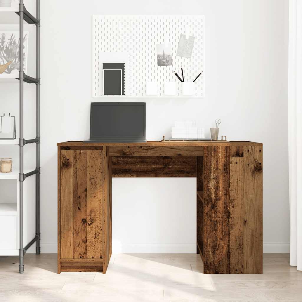 Desk Reclaimed Wood Look 120x42x76 cm Engineered Wood