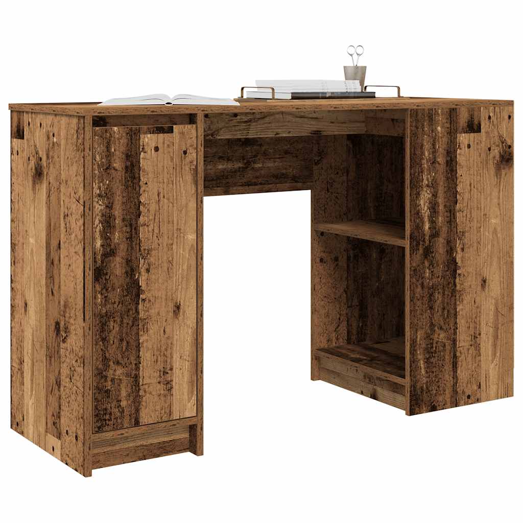 Desk Reclaimed Wood Look 120x42x76 cm Engineered Wood