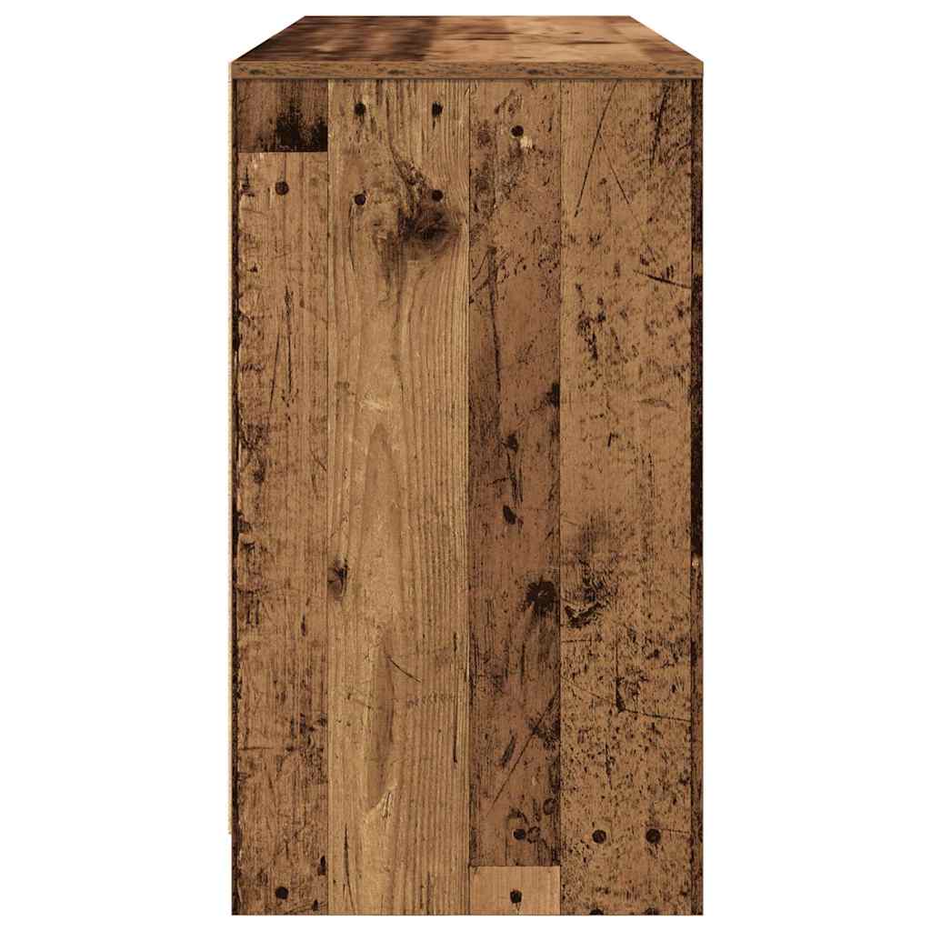 Desk Reclaimed Wood Look 120x42x76 cm Engineered Wood