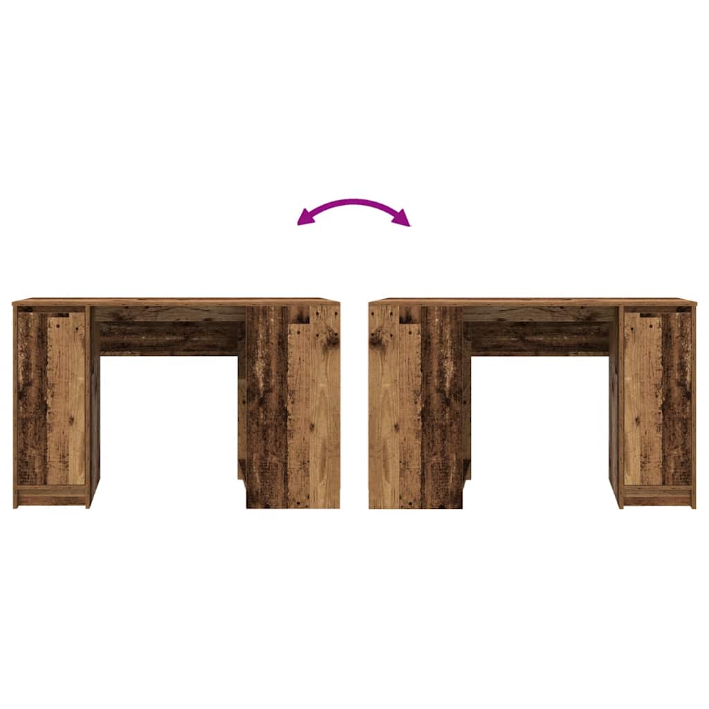 Desk Reclaimed Wood Look 120x42x76 cm Engineered Wood